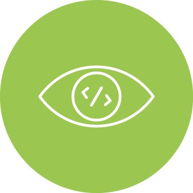 Göz simgesi vektör illüstrasyonu