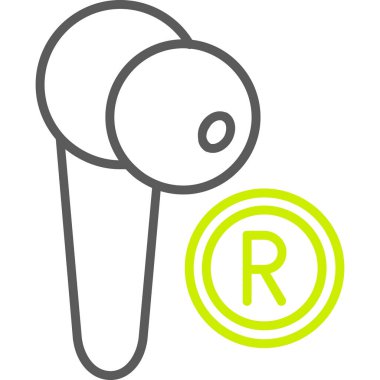 Mikrofon. Web simgesi basit illüstrasyon