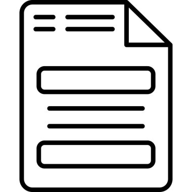 belge dosya simgesi. Beyaz arkaplanda izole edilmiş web tasarımı için belge vektör illüstrasyon simgesi