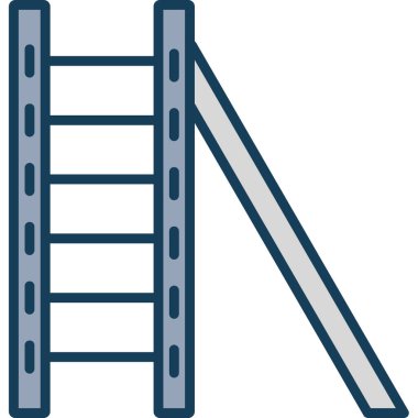 İnşa merdiveni, ana hatlar biçiminde izole edilmiş simge
