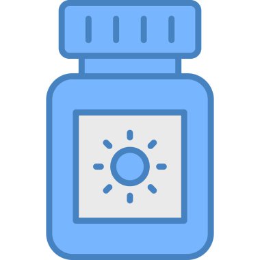 Şişe simgesi. Vektör İllüstrasyonu