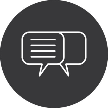 sohbet balonu vektör simgesi