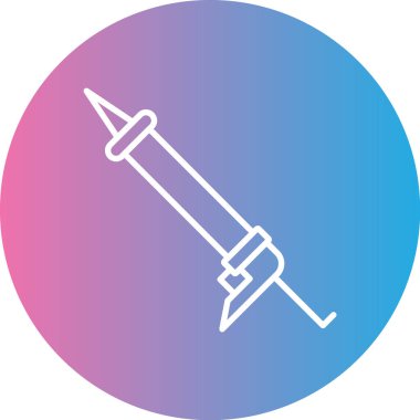 Şırınga simgesinin vektör illüstrasyonu