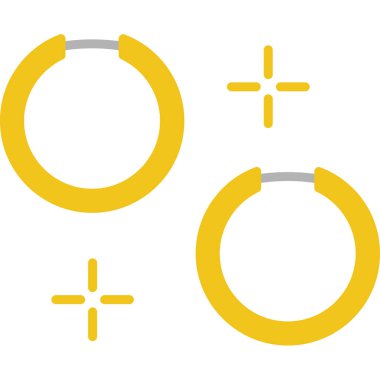 Çemberli altın ve gümüş çerçeveli vektör kümesi.