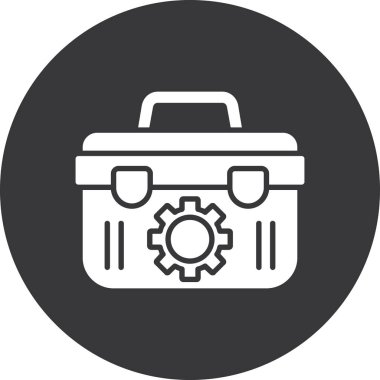 evrak çantası ikonu vektör illüstrasyonu