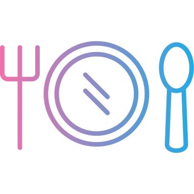 Çatal bıçak, vektör illüstrasyonu