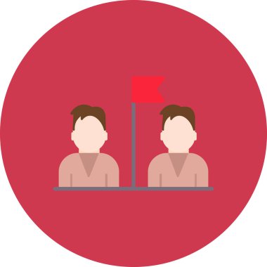 İş ve finans simgesinin vektör illüstrasyonu