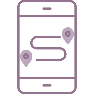 Mobil konum. Basit tasarım