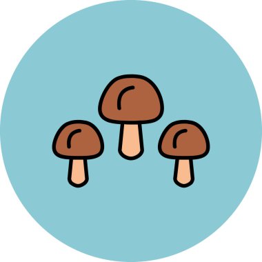 Mantar simge vektör çizim