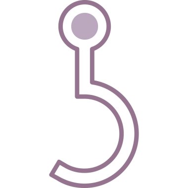 bebek emziği simgesi ana hat biçiminde