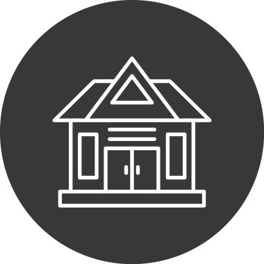 Ev simgesinin vektör illüstrasyonu