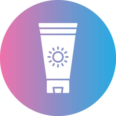 Krem simgesi, vektör illüstrasyonu