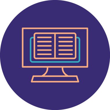 Kitap. Web simgesi basit illüstrasyon