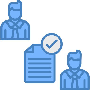 İş yönetimi ikonu. özet çizimi