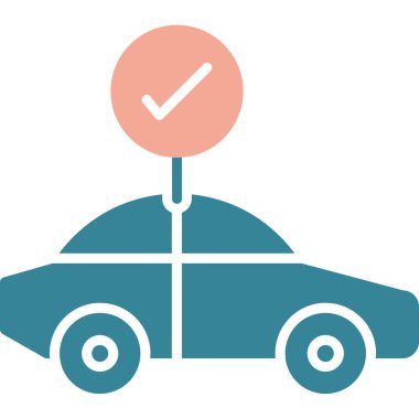 araba simgesi vektör illüstrasyonu