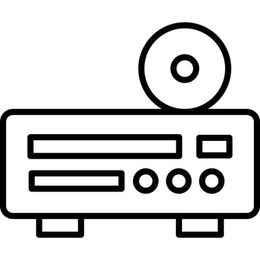 Video oynatıcı simgesi. beyaz arkaplanda izole edilmiş web tasarımı için çalma vektörü simgesi