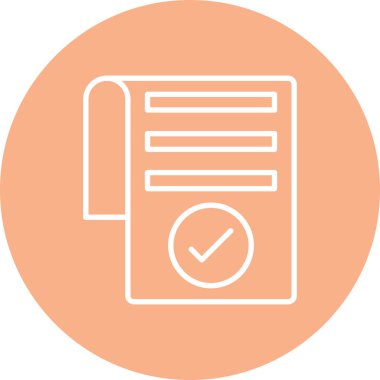 Belge simgesinin vektör illüstrasyonu