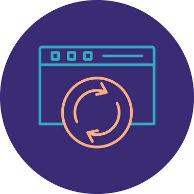 seo modern simgesinin vektör illüstrasyonu