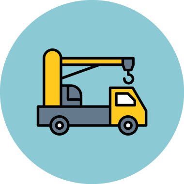 vinç simgesi vektör illüstrasyonu