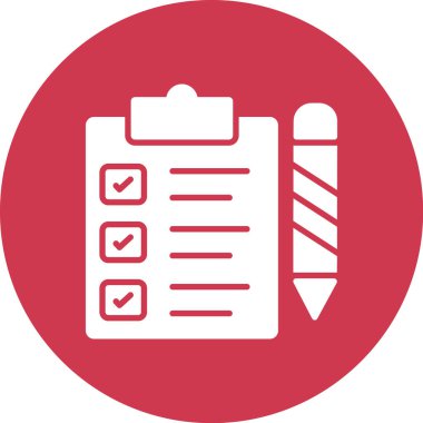 Kontrol listesi simgesi vektör illüstrasyonu