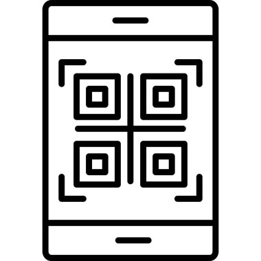 Akıllı telefon. Web simgesi basit illüstrasyon