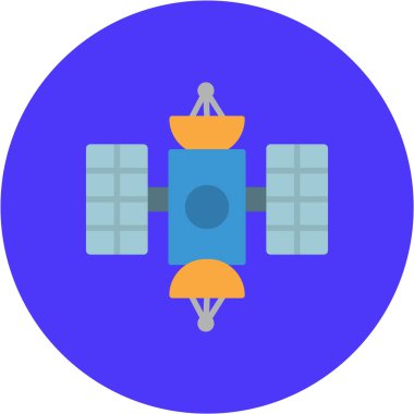 Uydu. Web simgesi basit illüstrasyon