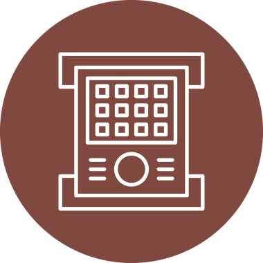 Hesap makinesinin vektör çizimi