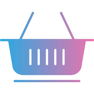 Alışveriş sepeti. Web simgesi basit illüstrasyon