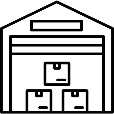 Depo. Web simgesi basit tasarım