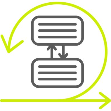 Veri Depolama simgesi, vektör illüstrasyonu