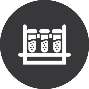 tıbbi tüpler yuvarlanmış vektör simgesi