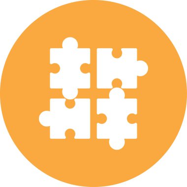 Bulmaca. Web simgesi basit illüstrasyon