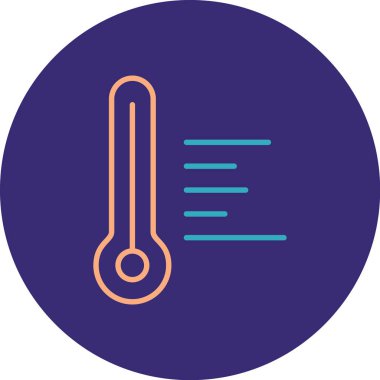 vektör çizim termometre