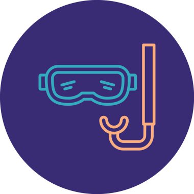 vektör dalış maskesi simgesi