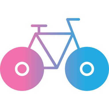 bisiklet ikonu vektör illüstrasyonu