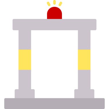 Kırmızı bir fenerin vektör çizimi