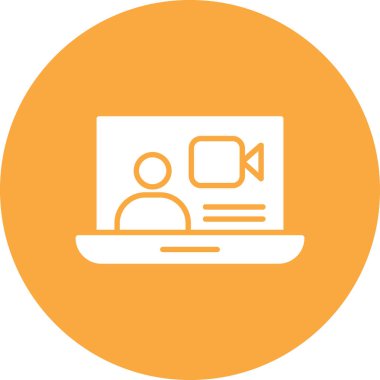 Bilgisayar simgesinin vektör illüstrasyonu