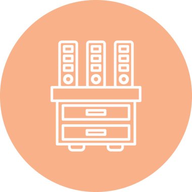 Sunucu. Web simgesi basit illüstrasyon