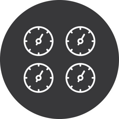 Vektör saat web simgesi