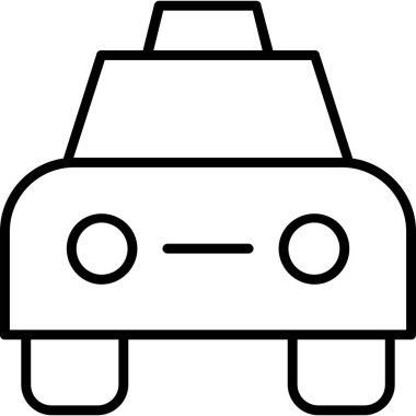 - Araba. Web simgesi basit illüstrasyon