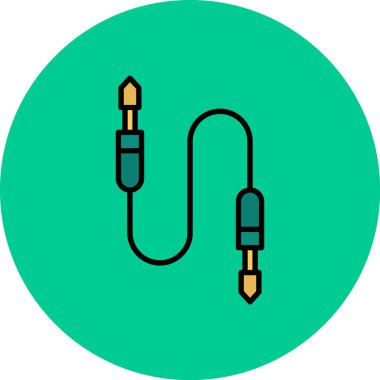 Kablolu yayın ikonu. vektör illüstrasyonu