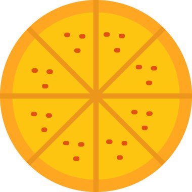 pizza. Web simgesi basit illüstrasyon