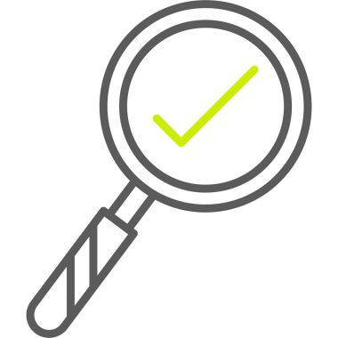 Beyaz arkaplanda izole edilmiş düz biçimdeki işaret simgesini işaretle.