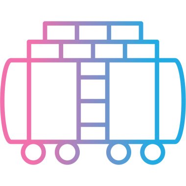 Kamyon. Web simgesi basit illüstrasyon