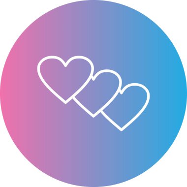 Aşk simgesinin vektör illüstrasyonu