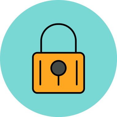 ikon vektör illüstrasyonunu kilitle