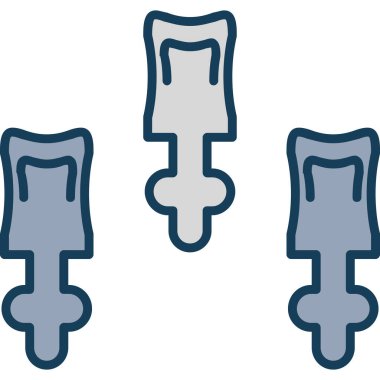 Kemik kemiği ikonu - taslak biçiminde