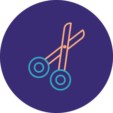 makas simgesinin vektör illüstrasyonu