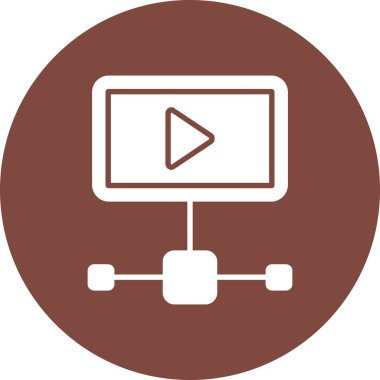 Kolayca değiştirilebilen veya düzenlenebilen video vektör simgesi