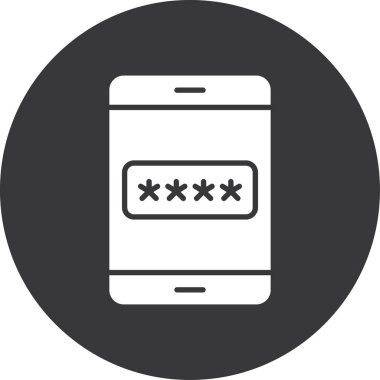 Moda biçimi izole edilmiş arka planda cep telefonu simgesi